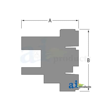 A & I Products Floor Mat 53" x6" x6" A-CFM385